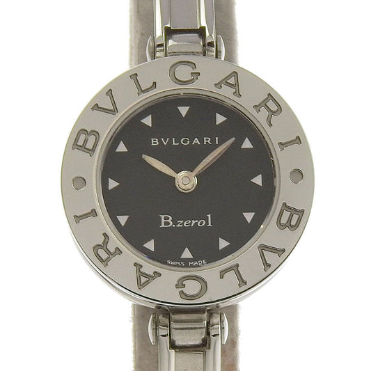 Bvlgari zero One Stainless Steel Kuo Analog Display Black Dial Watch