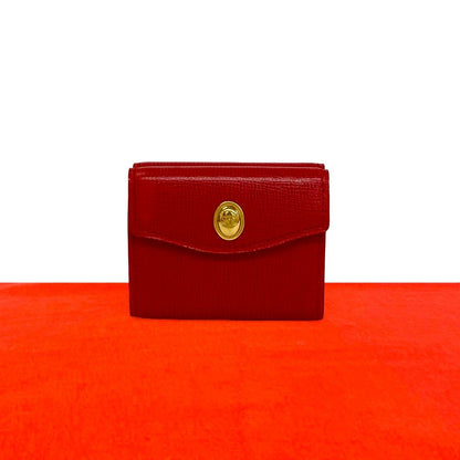Dior Vintage CD Logo Leather Trifold Wallet Mini