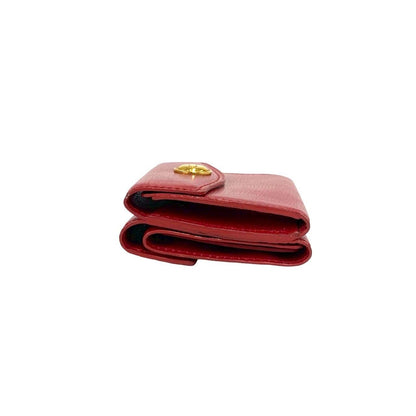 Dior Vintage CD Logo Leather Trifold Wallet Mini — view 4