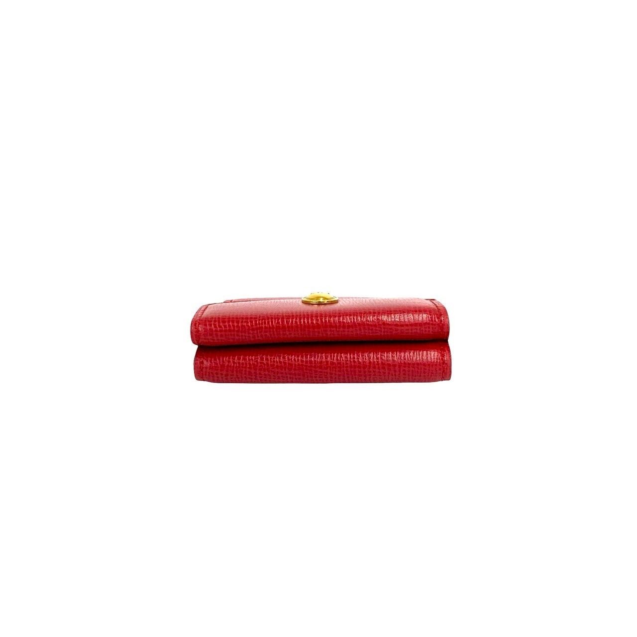 Dior Vintage CD Logo Leather Trifold Wallet Mini — view 3