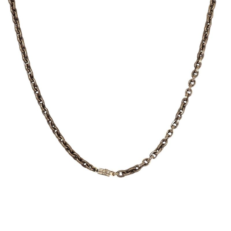 Chrome Hearts Paper Chain Necklace 925 Sterling Silver 30 Inch