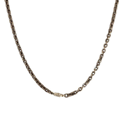 Chrome Hearts Paper Chain Necklace 925 Sterling Silver 30 Inch