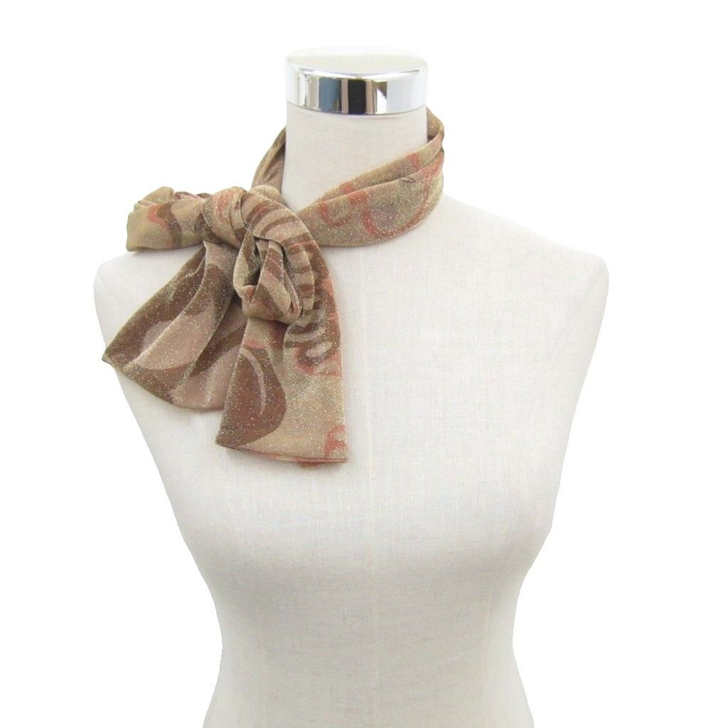 Gucci Scarf All Over Lame Sheath Beige — view 5