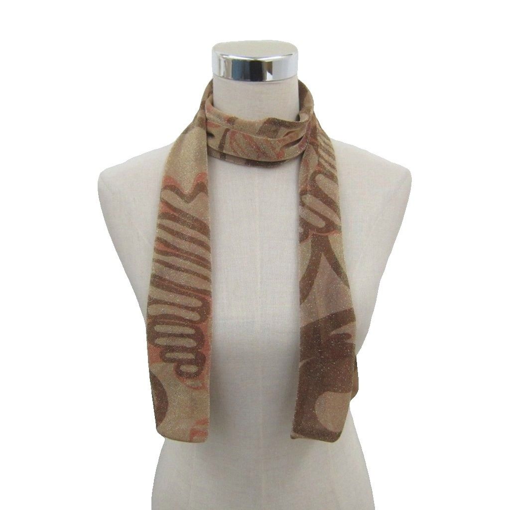 Gucci Scarf All Over Lame Sheath Beige — view 4
