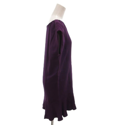 Miu Miu Miu Dress Asymmetric Peplum Sleeveless Deformed Ruffles Knee Length 36 — view 3
