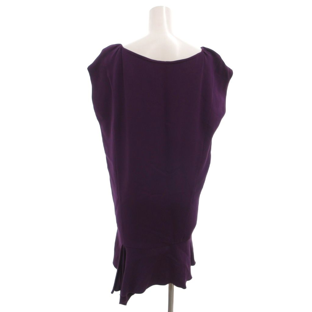 Miu Miu Miu Dress Asymmetric Peplum Sleeveless Deformed Ruffles Knee Length 36 — view 2