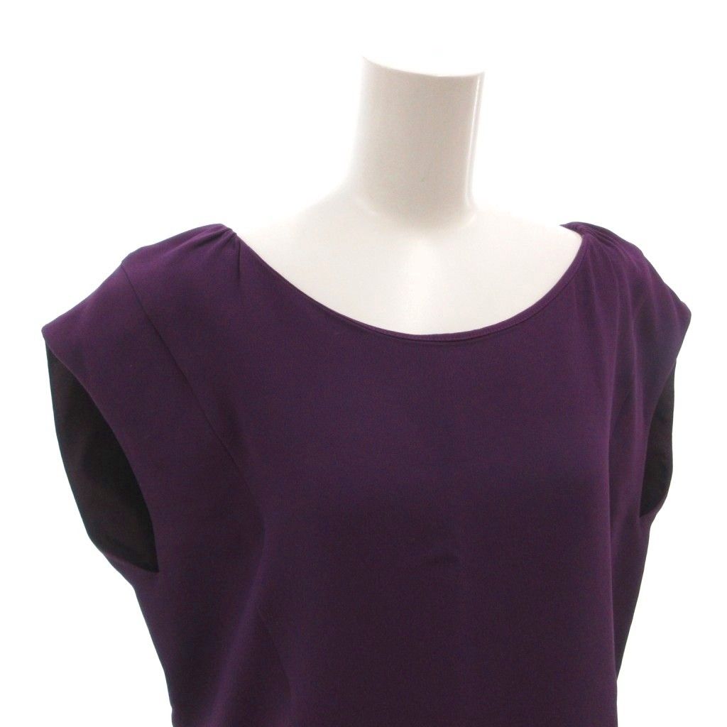 Miu Miu Miu Dress Asymmetric Peplum Sleeveless Deformed Ruffles Knee Length 36 — view 4