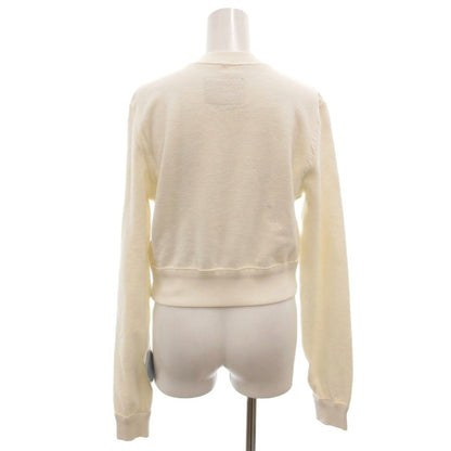 Fendi Tag Sweatshirt Short Length Logo Embroidery Switch Long Sleeve Xxs White — view 2