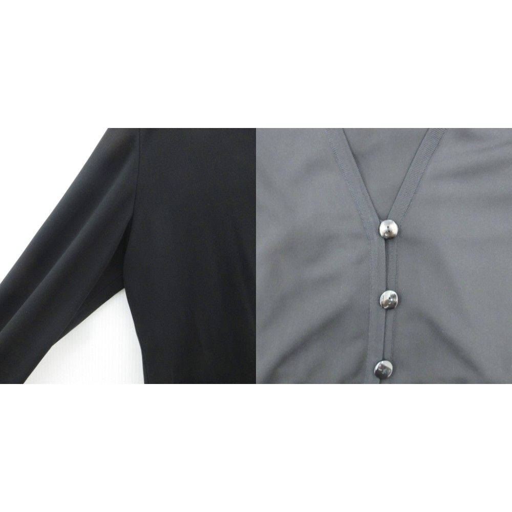 Saint Laurent Set Top and Bottom Cardigan Mid Length Dress Calf Short Sleeve L — view 7
