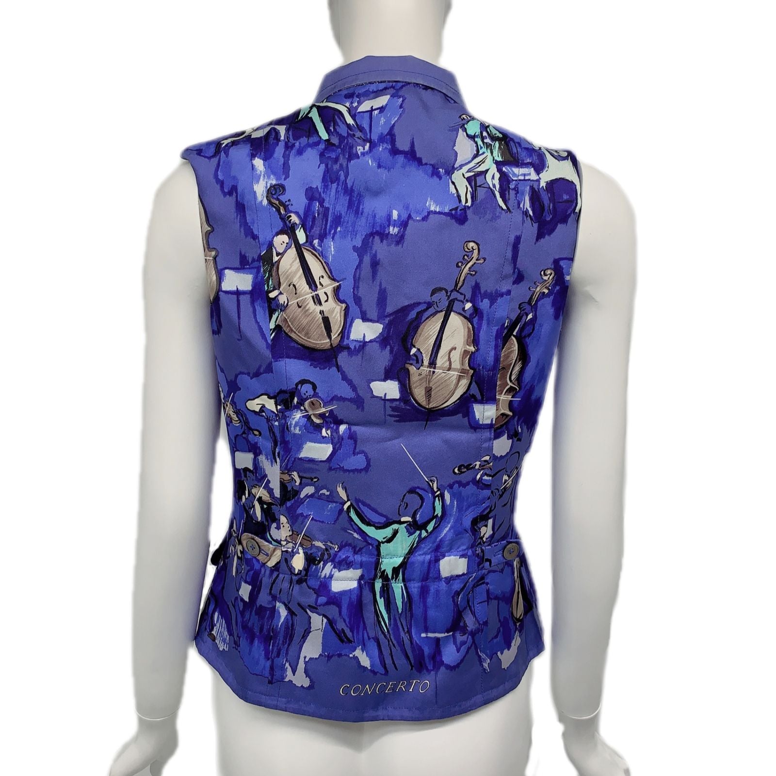 Hermes Concerto Vest 38 Blue — view 4