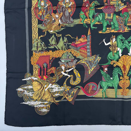 Hermes Carre 90 Au Fil de la Soie Silk Scarf — view 7
