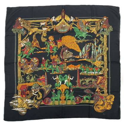 Hermes Carre 90 Au Fil de la Soie Silk Scarf — view 2