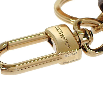 Louis Vuitton LV Monogram Bag Charm Canvas Brown Gold Cat Key Holder Case — view 9