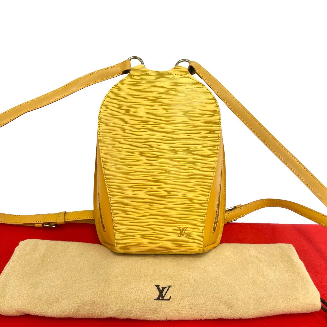 Louis Vuitton Vintage Mabillon Epi Leather Backpack Tassili Yellow