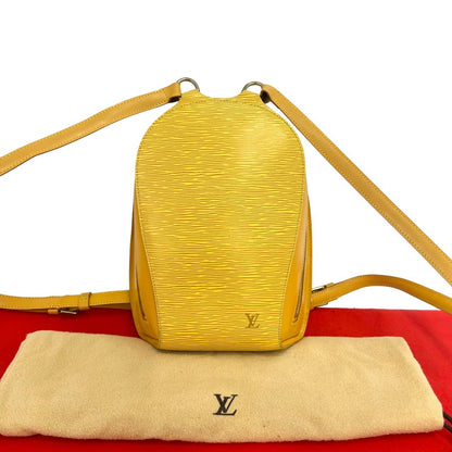 Louis Vuitton Vintage Mabillon Epi Leather Backpack Tassili Yellow