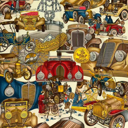 Hermes Carre 90 Scarf Silk L'elegance Et le Confort en Automobile Comfort — view 8
