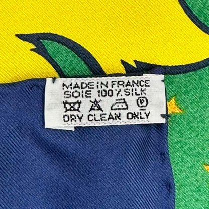 Hermes Carre 90 Scarf Silk Aube Libre Comme L'ange New Dawn Like an Angel Blue — view 9