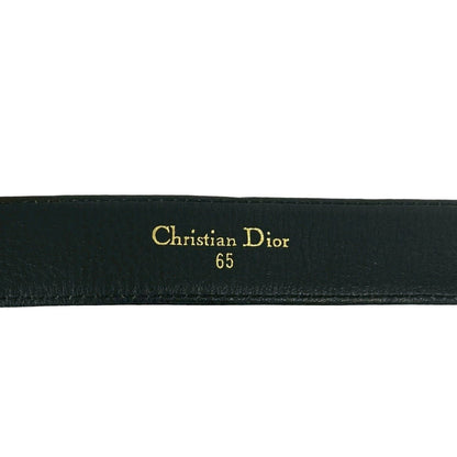 Dior CD Logo Leather Belt Black — view 2