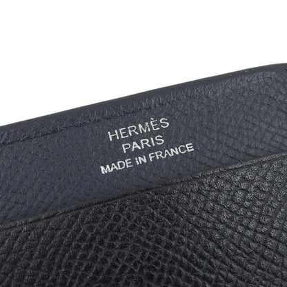 Hermes MC2 Gama Epsom Bicolor Leather Card Case Black Navy — view 8