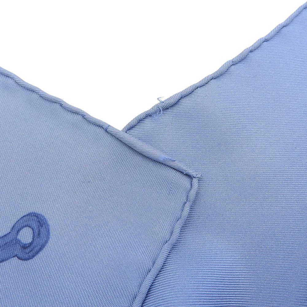 Hermes Carre 90 les Levriers Gray Hound de Pore Silk Scarf Blue — view 4