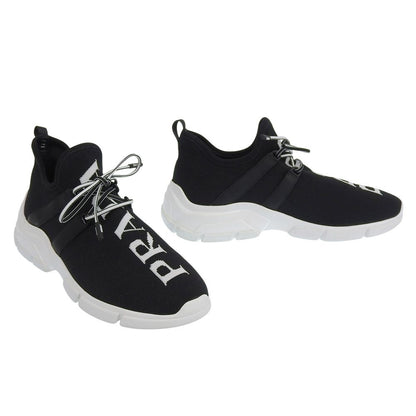 Prada Big Logo Knit Sneakers Black 37.5 — view 2