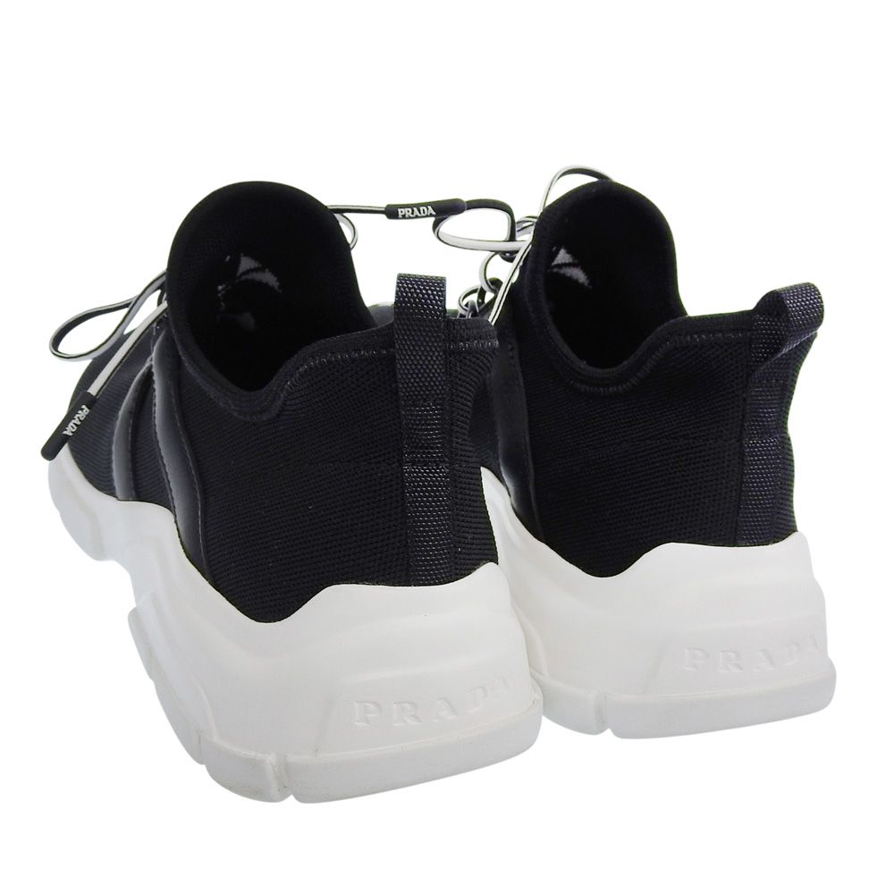 Prada Big Logo Knit Sneakers Black 37.5 — view 4
