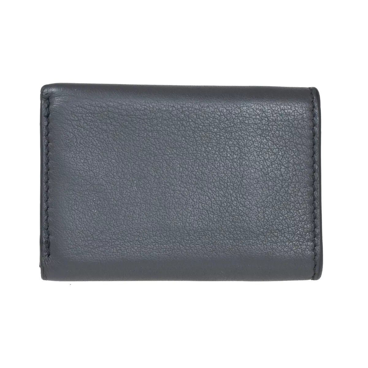 Balenciaga Paper Mini Wallet Trifold Gray Leather — view 3