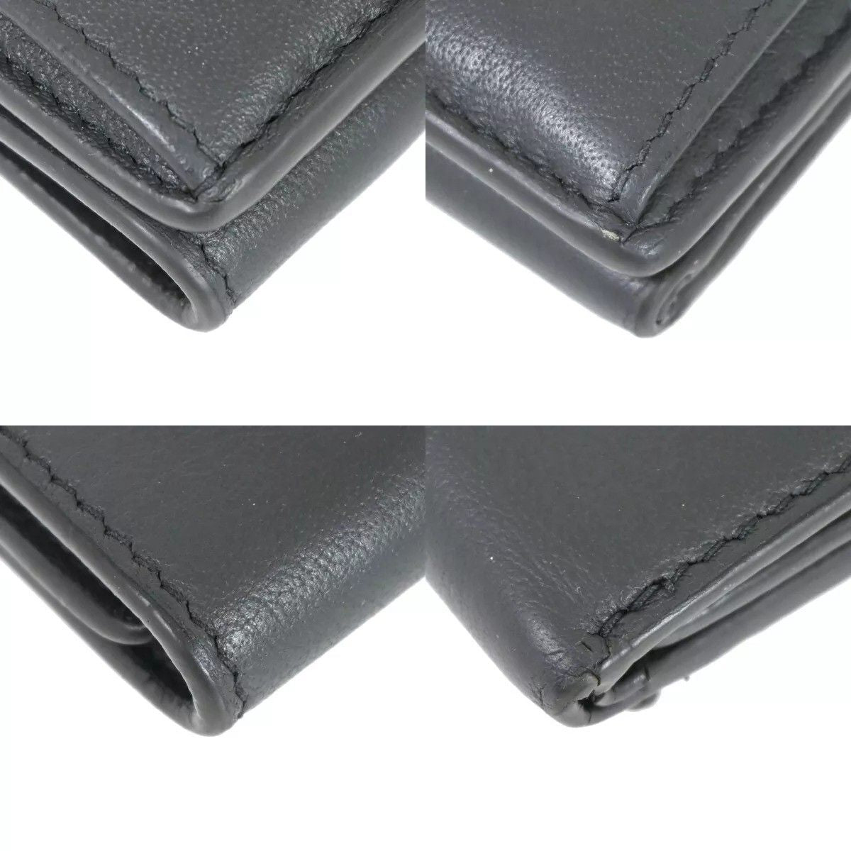 Balenciaga Paper Mini Wallet Trifold Gray Leather — view 6