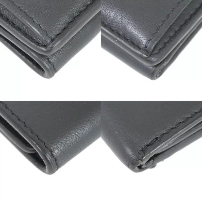 Balenciaga Paper Mini Wallet Trifold Gray Leather — view 6