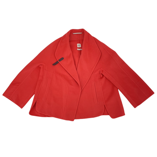 Hermes Coat Orange Red Cashmere 34