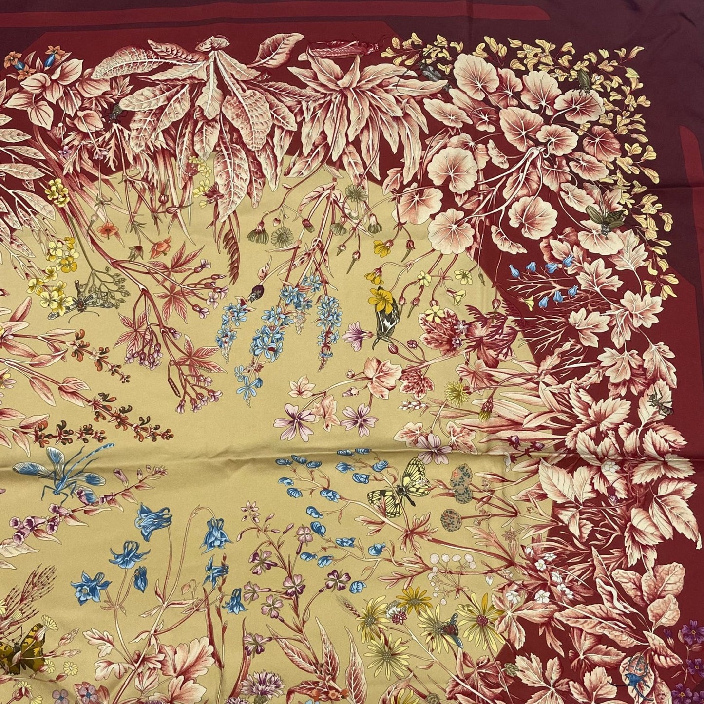 Hermes Carre 90 la Prairie Grassland Scarf Silk 100% — view 3