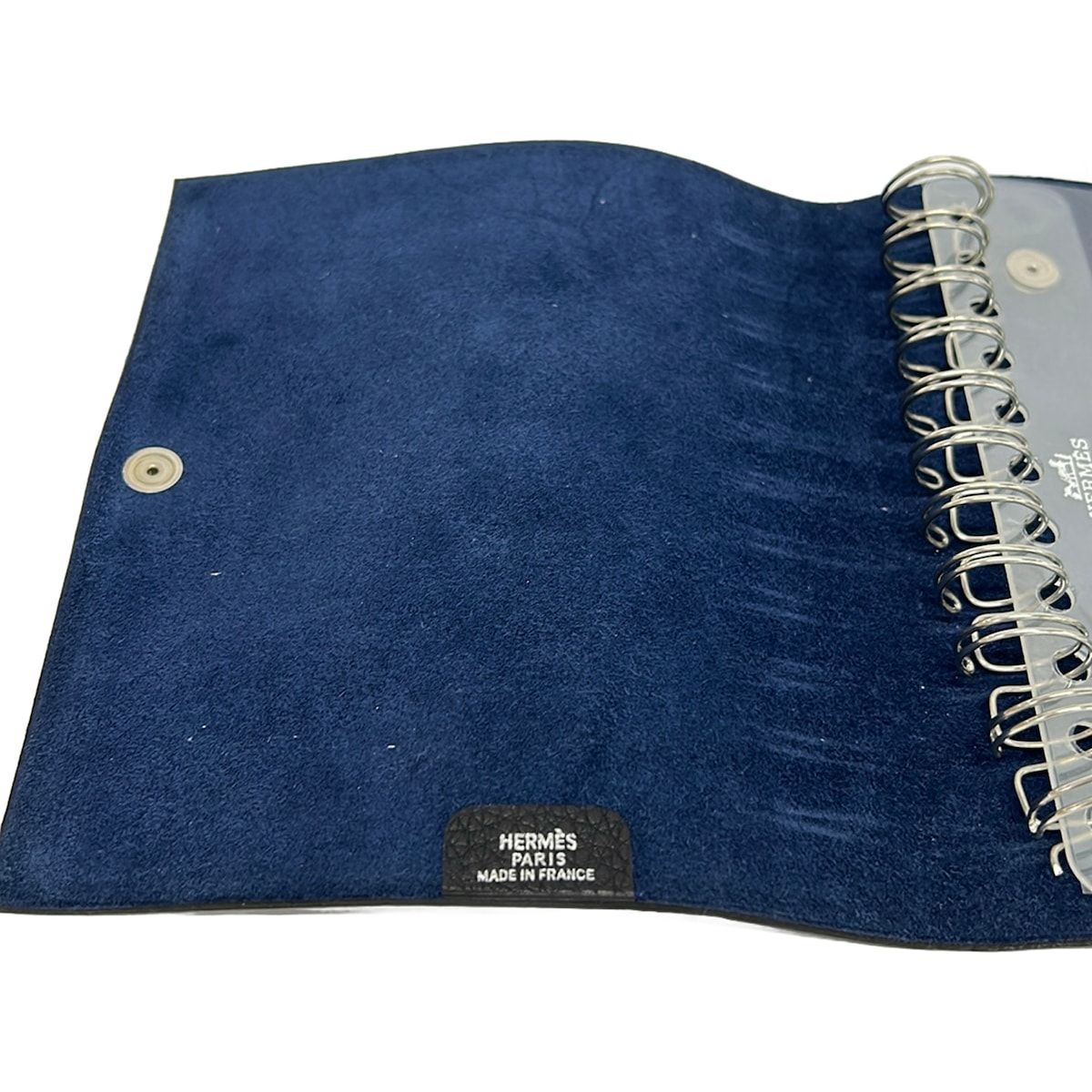 Hermes Notebook Ulysse PM Blue Indigo Silver Agenda — view 5