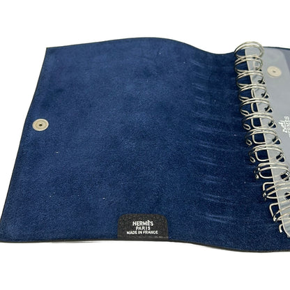 Hermes Notebook Ulysse PM Blue Indigo Silver Agenda — view 5