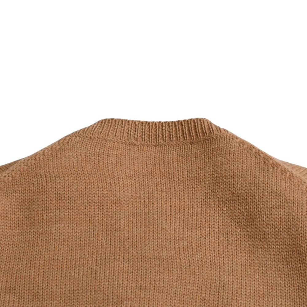 Miu Miu Short Sleeve Knit Beige Sweater — view 7