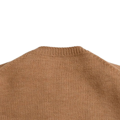 Miu Miu Short Sleeve Knit Beige Sweater — view 7