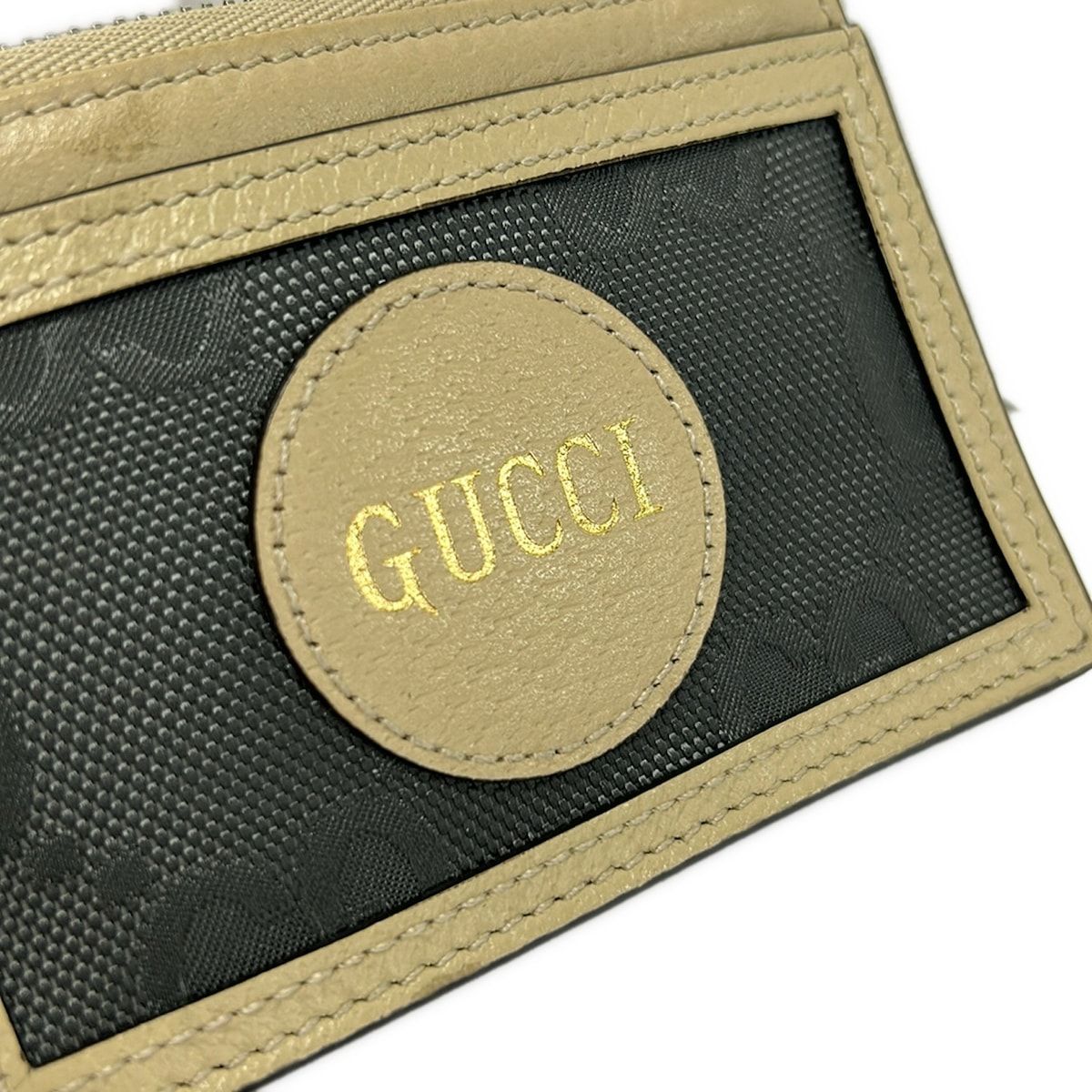 Gucci Coin Case Off the Grid Dark Gray Beige with Pass Leather — view 4