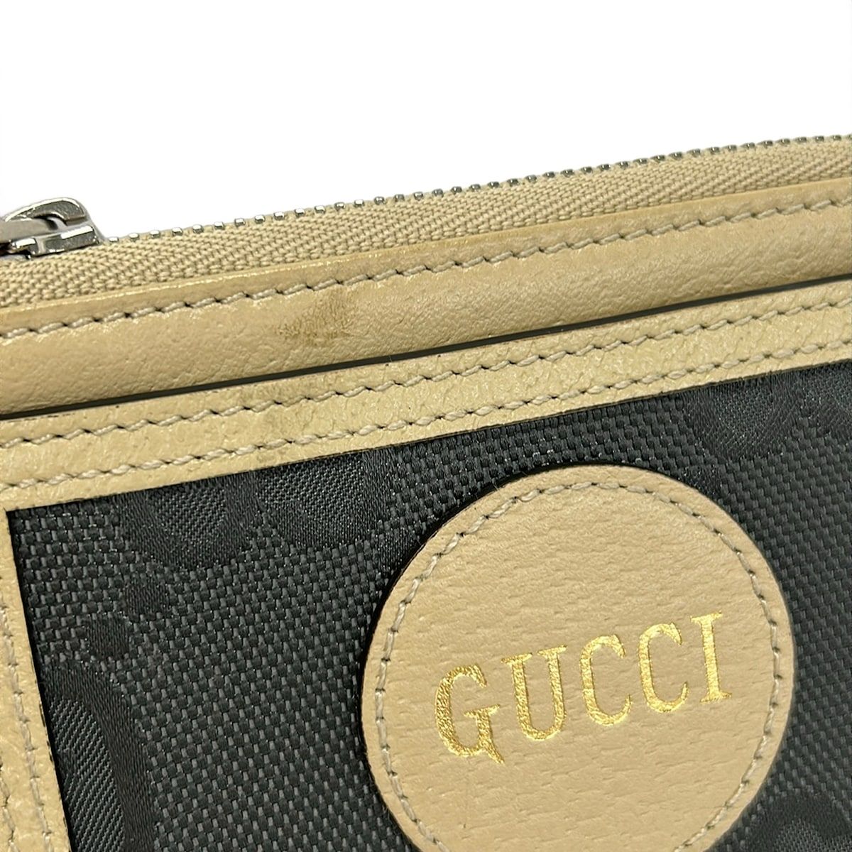 Gucci Coin Case Off the Grid Dark Gray Beige with Pass Leather — view 6