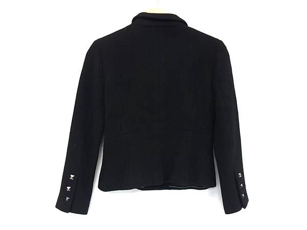Chanel CC Logo Suit Jacket & Skirt Set Black — view 3