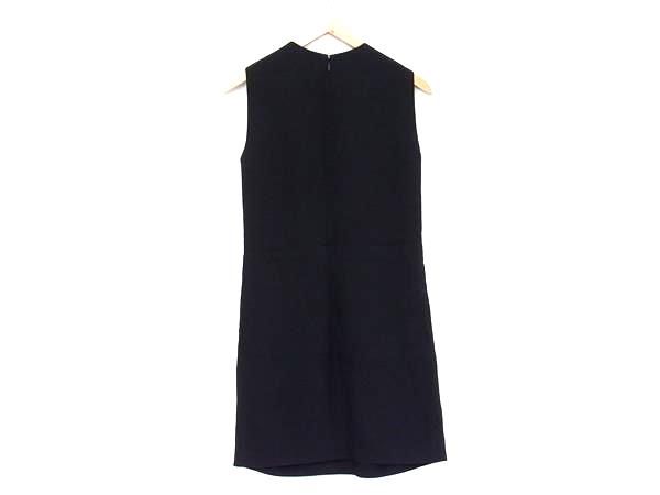 Versace Acetate Rayon Sleeveless Dress 38 Black — view 2