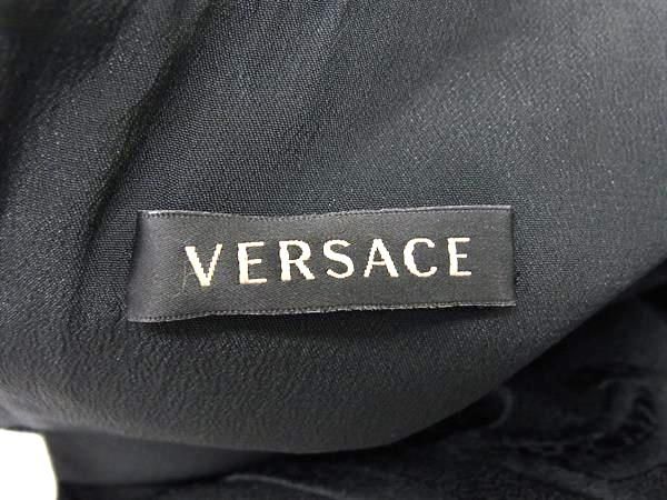 Versace Acetate Rayon Sleeveless Dress 38 Black — view 5