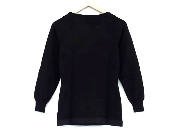 Versace Gianni Bijou Beaded Long Sleeve Knit Top 38 Black Sweater — view 2