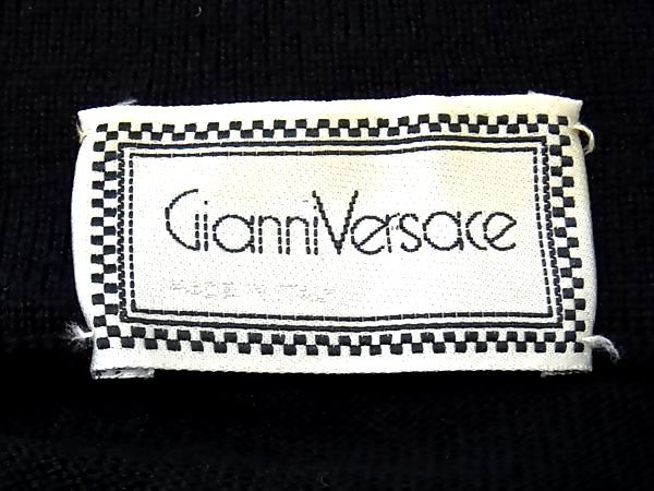 Versace Gianni Bijou Beaded Long Sleeve Knit Top 38 Black Sweater — view 3