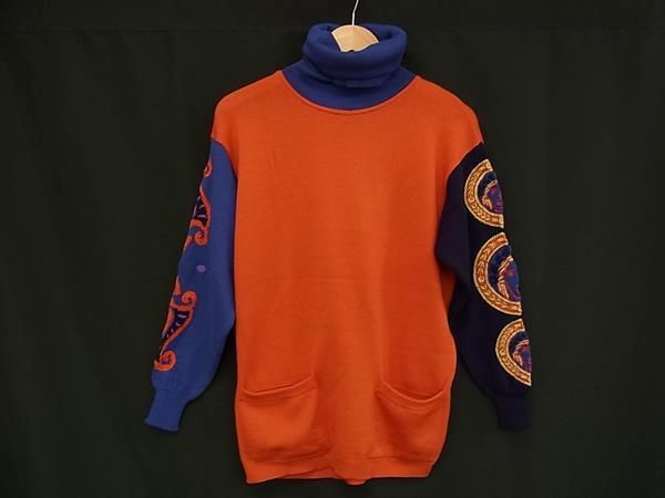 Versace Gianni Turtleneck Knit Sweater 0