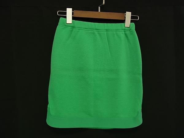 Versace Gianni Turtleneck Knit Skirt 0 Set Green — view 4