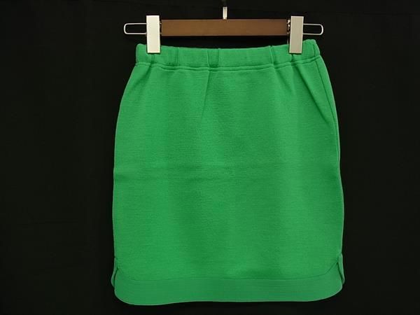 Versace Gianni Turtleneck Knit Skirt 0 Set Green — view 5
