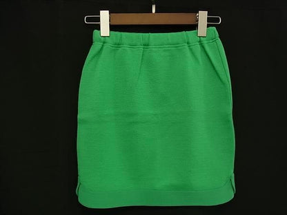 Versace Gianni Turtleneck Knit Skirt 0 Set Green — view 5