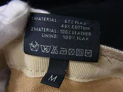 Fendi Selleria Linen Cotton Baseball Cap Hat M Beige Brown — view 4