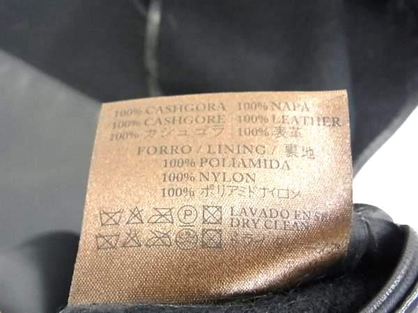 Loewe Kashgola Leather Scarf Shawl Black — view 4