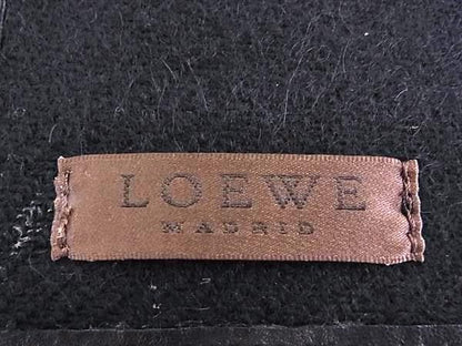 Loewe Kashgola Leather Scarf Shawl Black — view 3