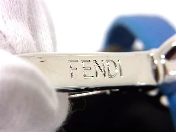 Fendi Zucca Pattern Zucchino Nylon Canvas Bucket Bag Charm Key Holder — view 4